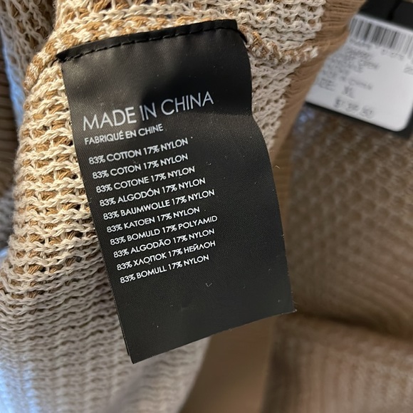 Club Monaco Sweater XL - Tan - Picture 6 of 6